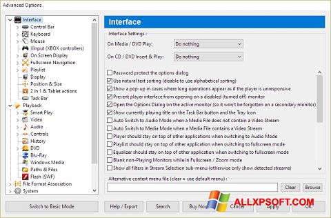 Screenshot Zoom Player für Windows XP