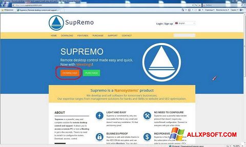 Screenshot Supremo für Windows XP