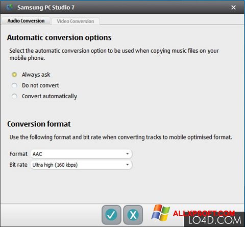 Screenshot Samsung PC Studio für Windows XP