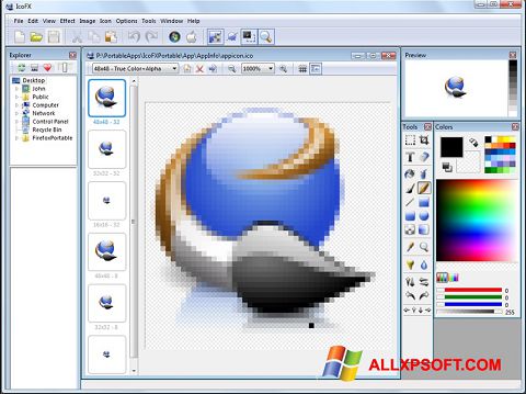 Screenshot IcoFX für Windows XP