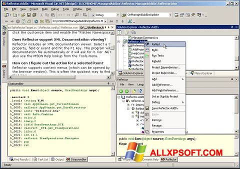 Screenshot Reflector für Windows XP