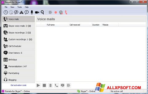 Screenshot Pamela for Skype für Windows XP