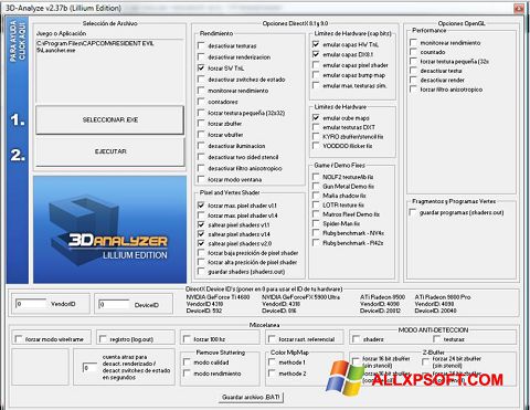 Screenshot 3D-Analyze für Windows XP