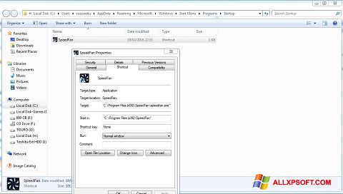 Screenshot SpeedFan für Windows XP