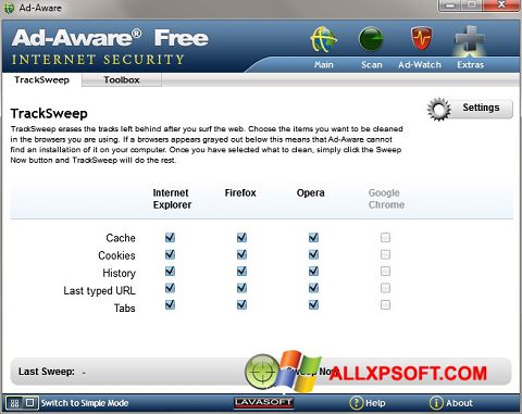 Screenshot Ad-Aware für Windows XP
