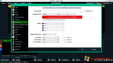 Screenshot vMix für Windows XP