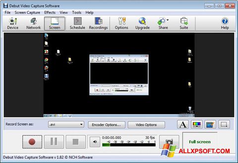 Screenshot Debut Video Capture für Windows XP