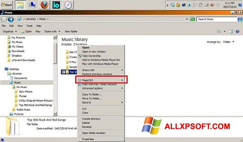 Screenshot MagicISO für Windows XP