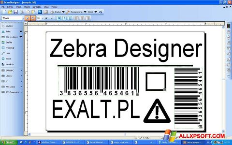 Screenshot Zebra Designer für Windows XP