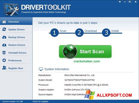 Screenshot Driver Toolkit für Windows XP