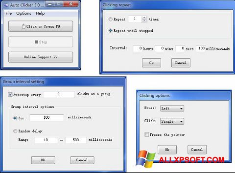 Screenshot GS Auto Clicker für Windows XP