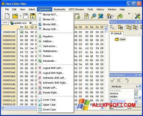 Screenshot Hex Editor Neo für Windows XP
