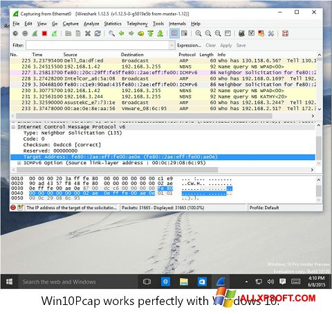 Screenshot WinPcap für Windows XP