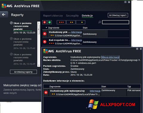 Screenshot AVG AntiVirus Free für Windows XP