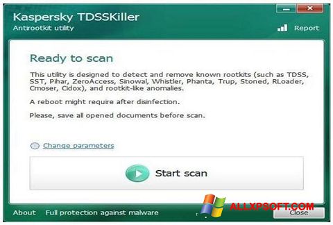 Screenshot Kaspersky TDSSKiller für Windows XP