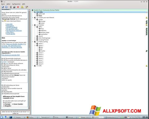 Screenshot Mumble für Windows XP