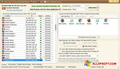 Screenshot Hide ALL IP für Windows XP