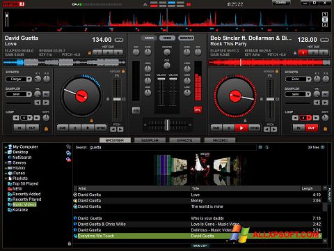Screenshot Virtual DJ Pro für Windows XP