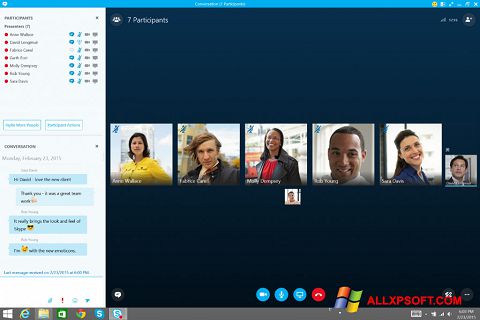 Screenshot Skype for Business für Windows XP