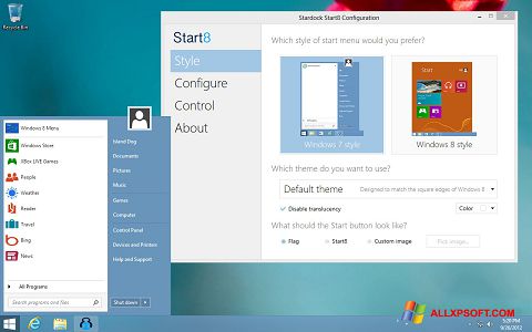 Screenshot Start8 für Windows XP