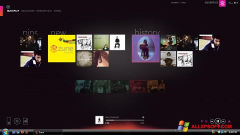 Screenshot Zune für Windows XP