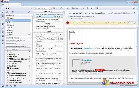 Screenshot Opera Mail für Windows XP