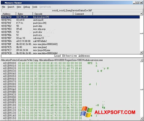 Screenshot Cheat Engine für Windows XP
