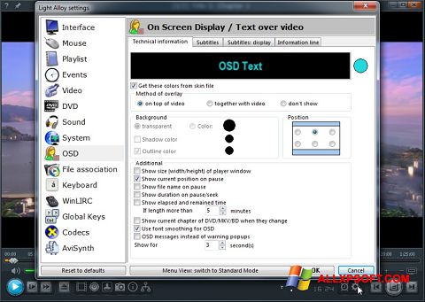Screenshot Light Alloy für Windows XP