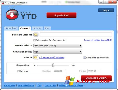 Screenshot YTD Video Downloader für Windows XP