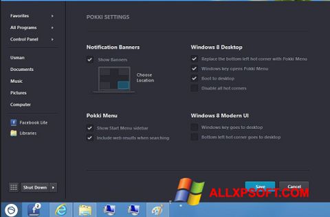 Screenshot Pokki für Windows XP