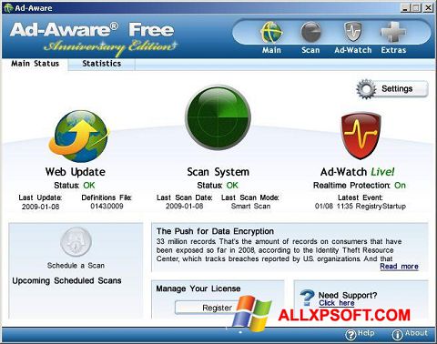 Screenshot Ad-Aware Free für Windows XP