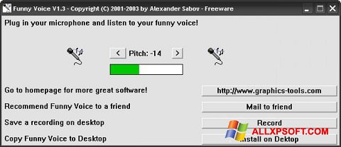 Screenshot Funny Voice für Windows XP