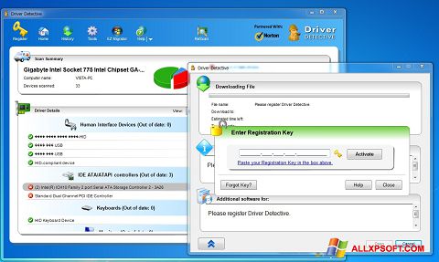 Screenshot Driver Detective für Windows XP