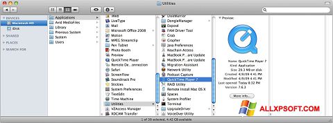 Screenshot QuickTime Pro für Windows XP