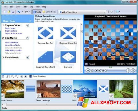 Screenshot Windows Movie Maker für Windows XP