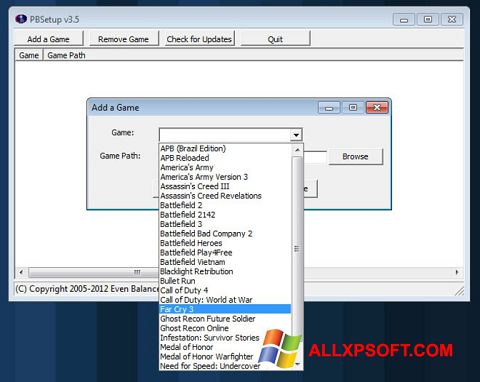 Screenshot PunkBuster für Windows XP