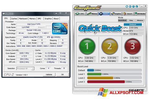 Screenshot EasyTune für Windows XP
