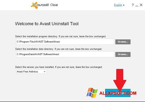 Screenshot Avast Uninstall Utility für Windows XP