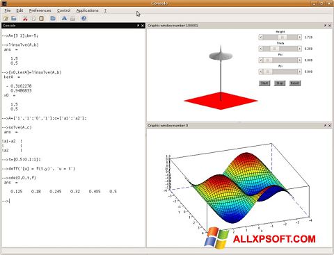 Screenshot Scilab für Windows XP