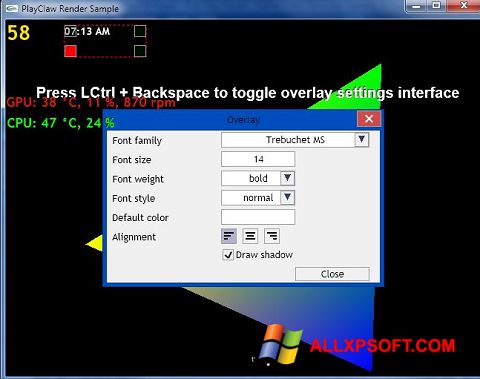 Screenshot PlayClaw für Windows XP