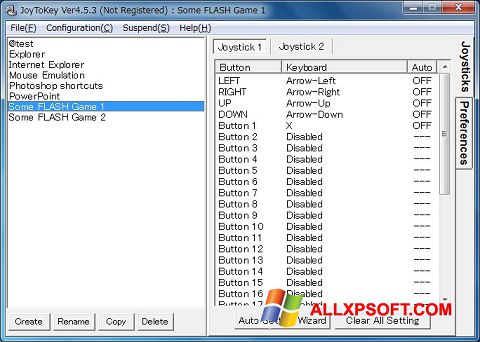 Screenshot JoyToKey für Windows XP