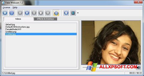 Screenshot Fake Webcam für Windows XP
