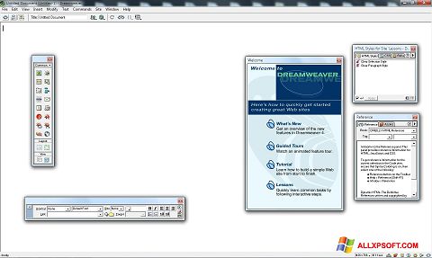 Screenshot Macromedia Dreamweaver für Windows XP