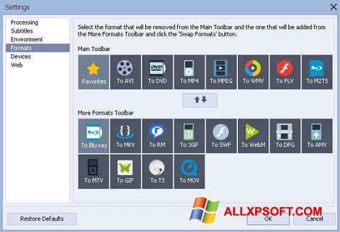 Screenshot AVS Video Converter für Windows XP