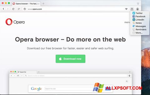 Screenshot Opera Turbo für Windows XP