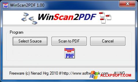 Screenshot WinScan2PDF für Windows XP