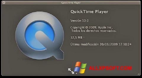 Screenshot QuickTime für Windows XP