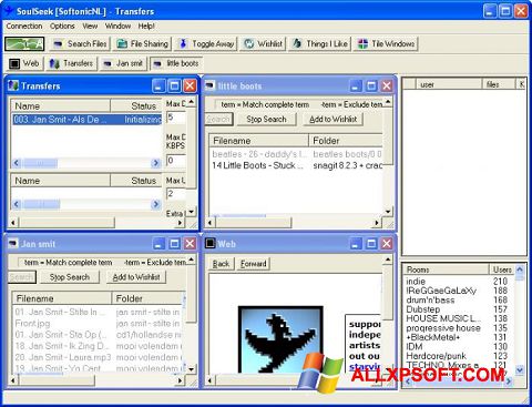 Screenshot Soulseek für Windows XP