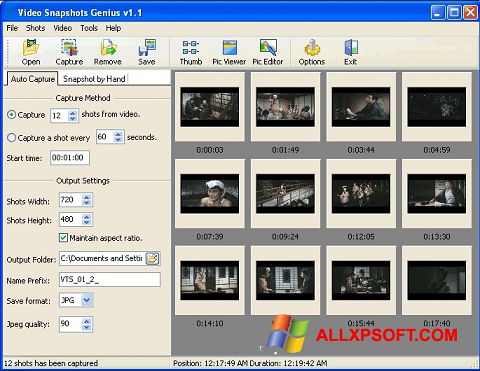 Screenshot SnapShot für Windows XP