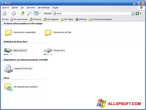 Screenshot Vista Drive Icon für Windows XP